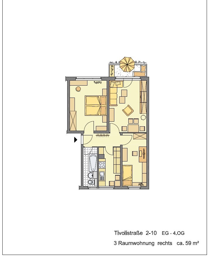 Wohnung Tivolistraße in Gera