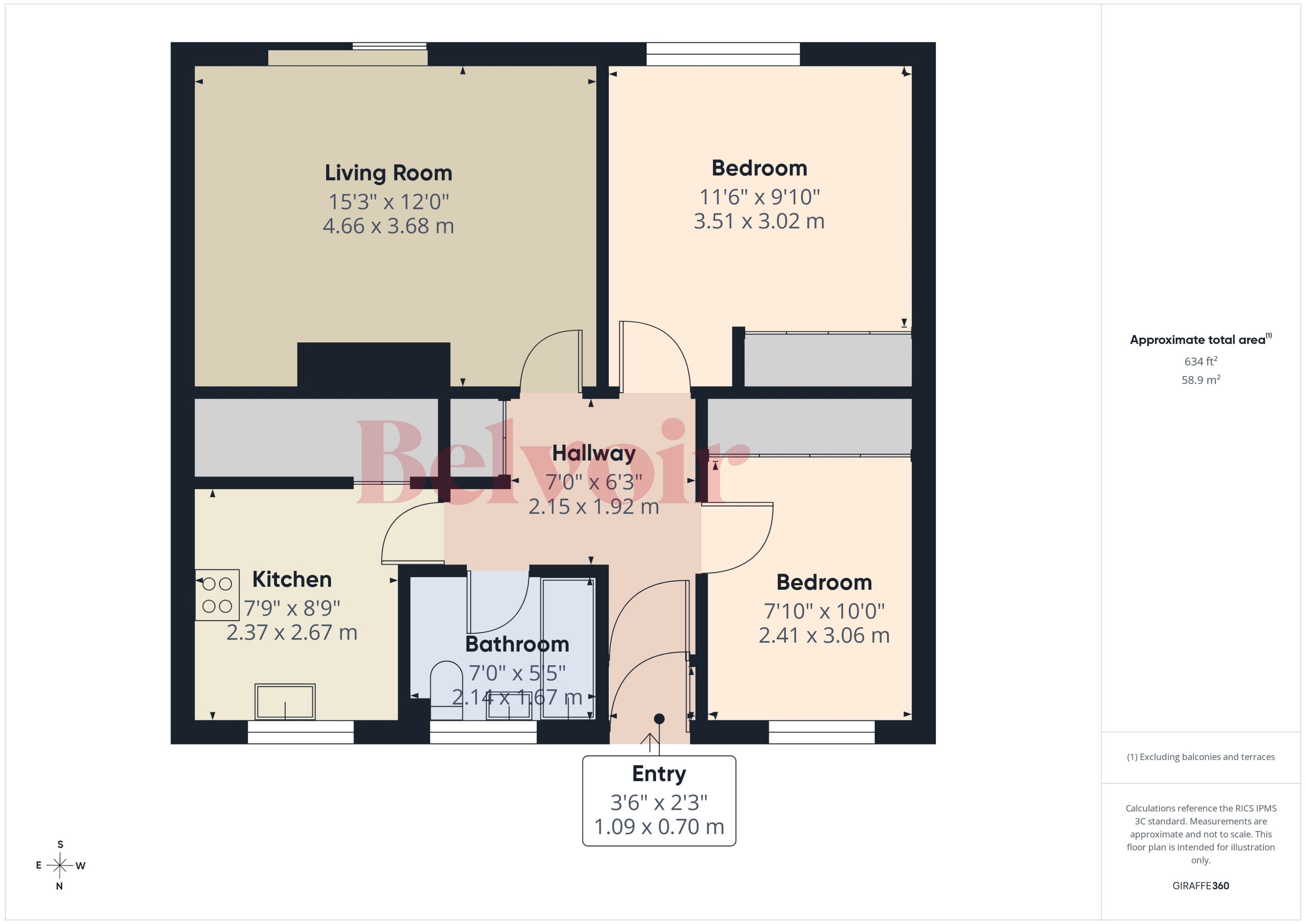 Flat Montague Place in Basingstoke and Deane