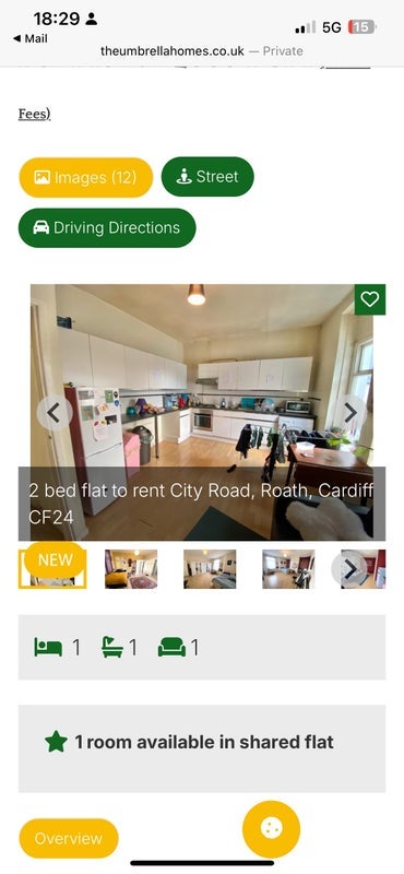 Flat Pearson Street in Cardiff