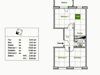 Wohnung Mockethaler Straße in Dresden