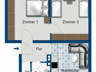 Wohnung Untere Grenzstraße in Offenbach am Main