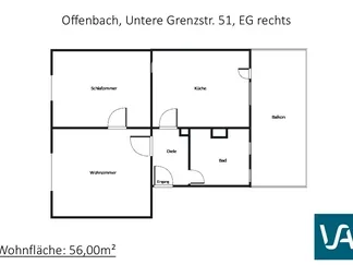 Wohnung Untere Grenzstraße in Offenbach am Main
