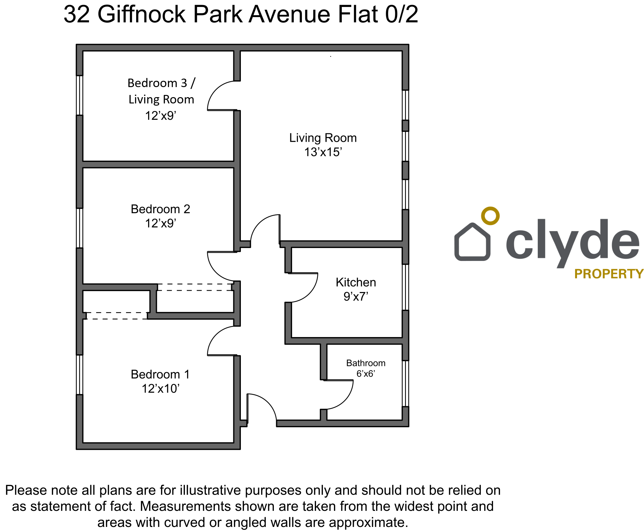 Flat Giffnock Park Avenue in Giffnock