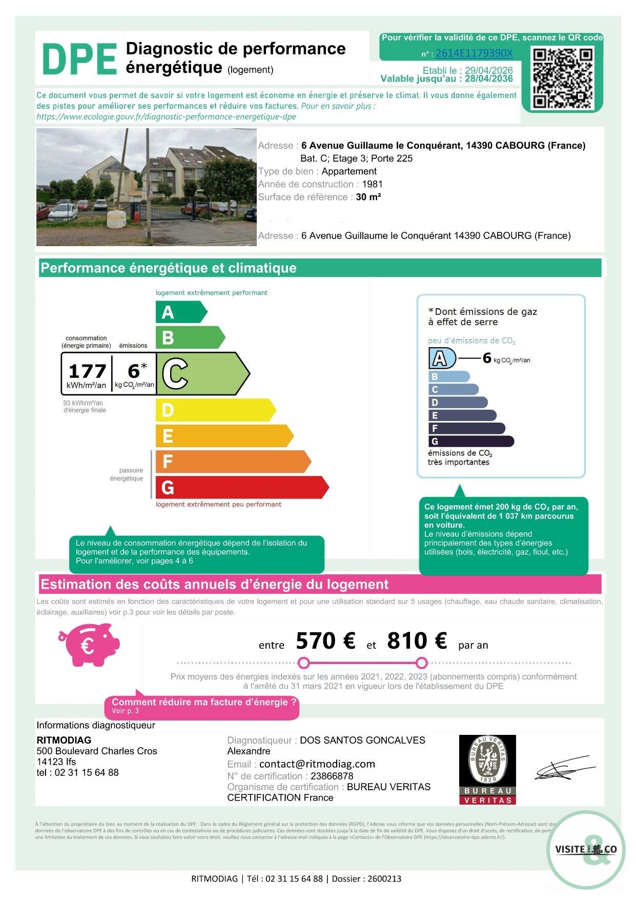 Flat Avenue Guillaume le Conquérant in Cabourg
