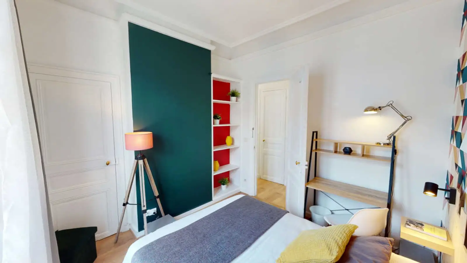 Chambre Rue Ampère à Paris