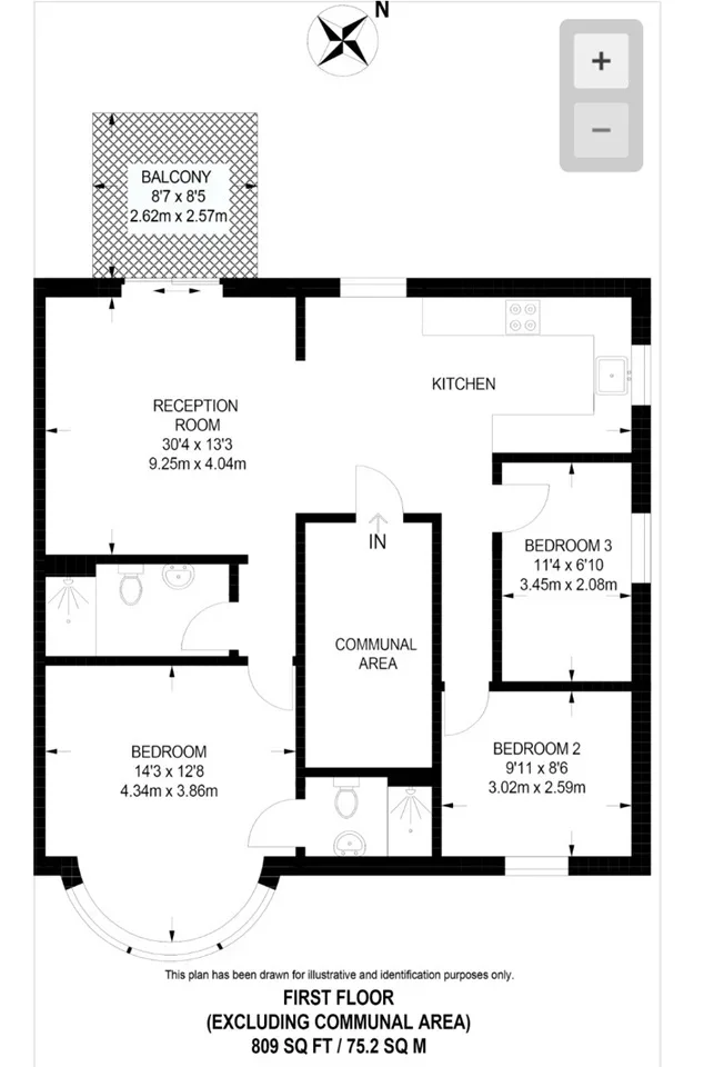Flat Roehampton Vale in Greater London