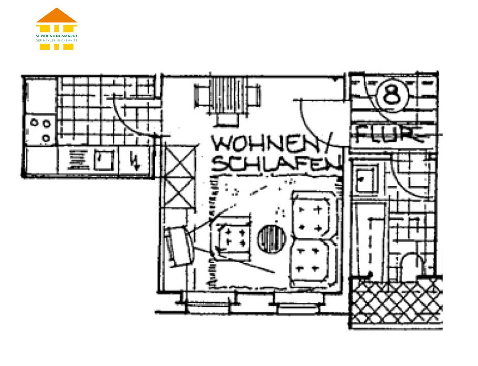 Wohnung Friedrichstraße in Hartmannsdorf