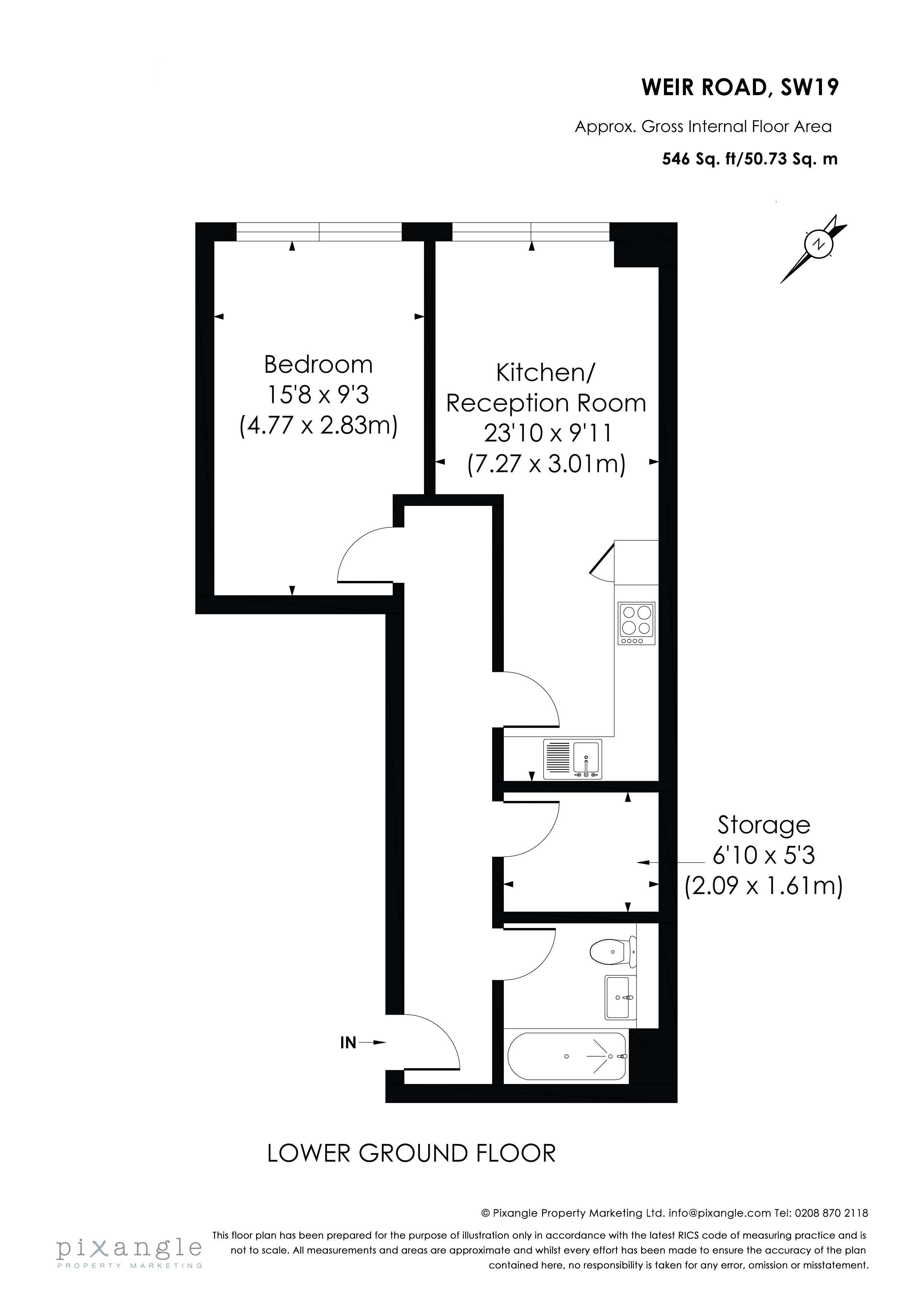 Flat Durnsford Road in Greater London