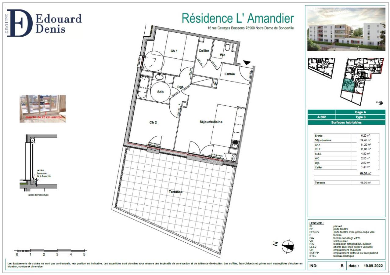 Flat Rue Georges Brassens in Notre-Dame-de-Bondeville