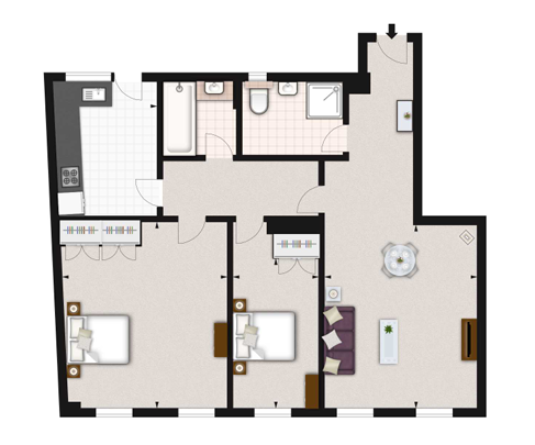 Flat Fulham Road in Greater London