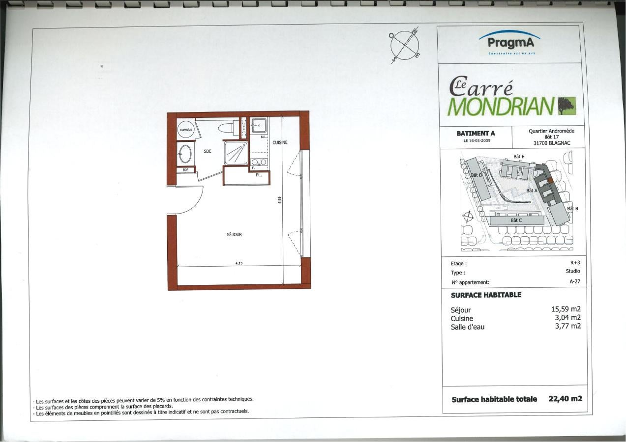Appartement Rue Léopold Galy à Blagnac