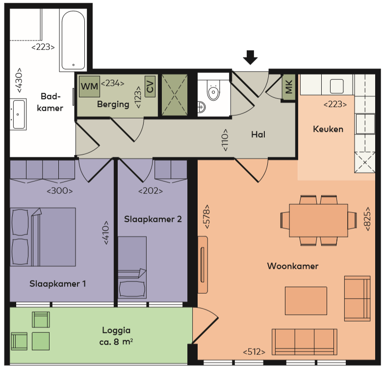 Appartement Bètaplein 124 in Leiden