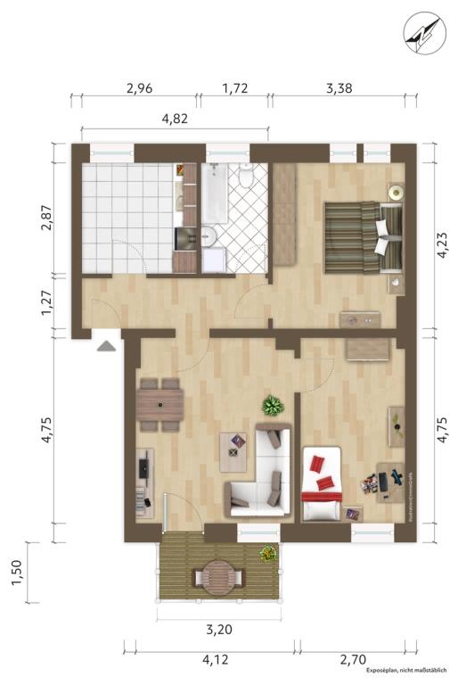 Wohnung August-Bebel-Straße in Hoyerswerda