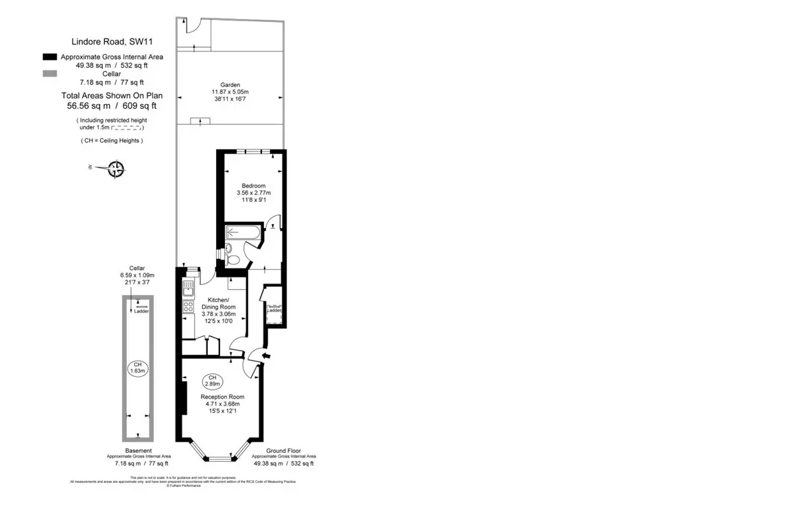 Flat Lindore Road in Greater London