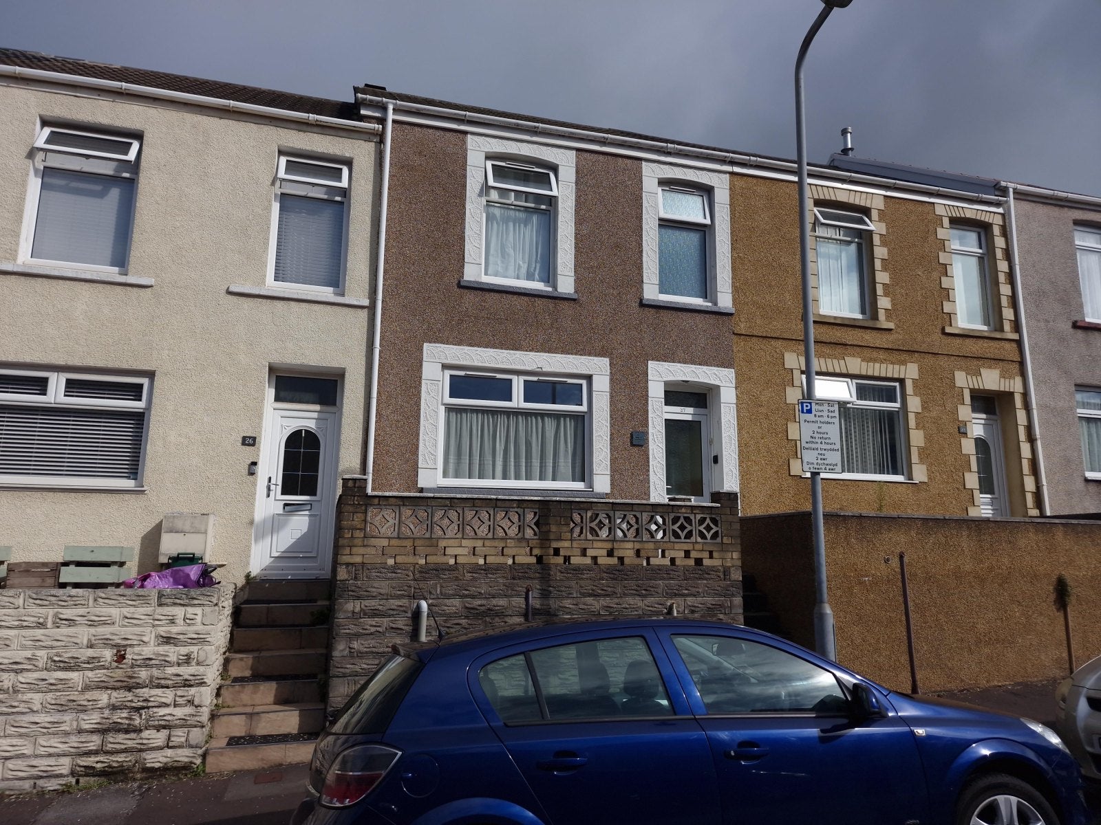 Flat Jersey Terrace in Swansea