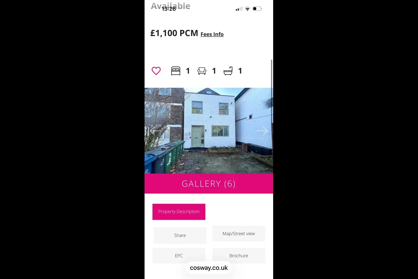 Flat Stanmore Hill in Greater London