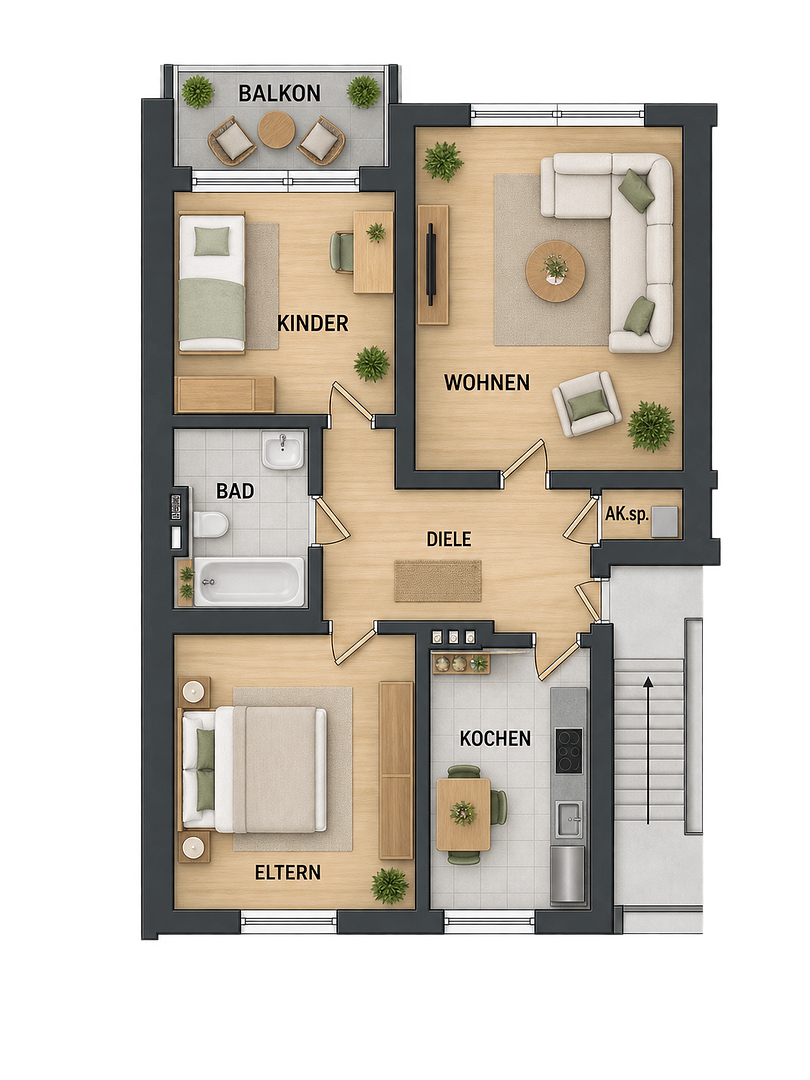 Wohnung Gustavstraße in Oberhausen