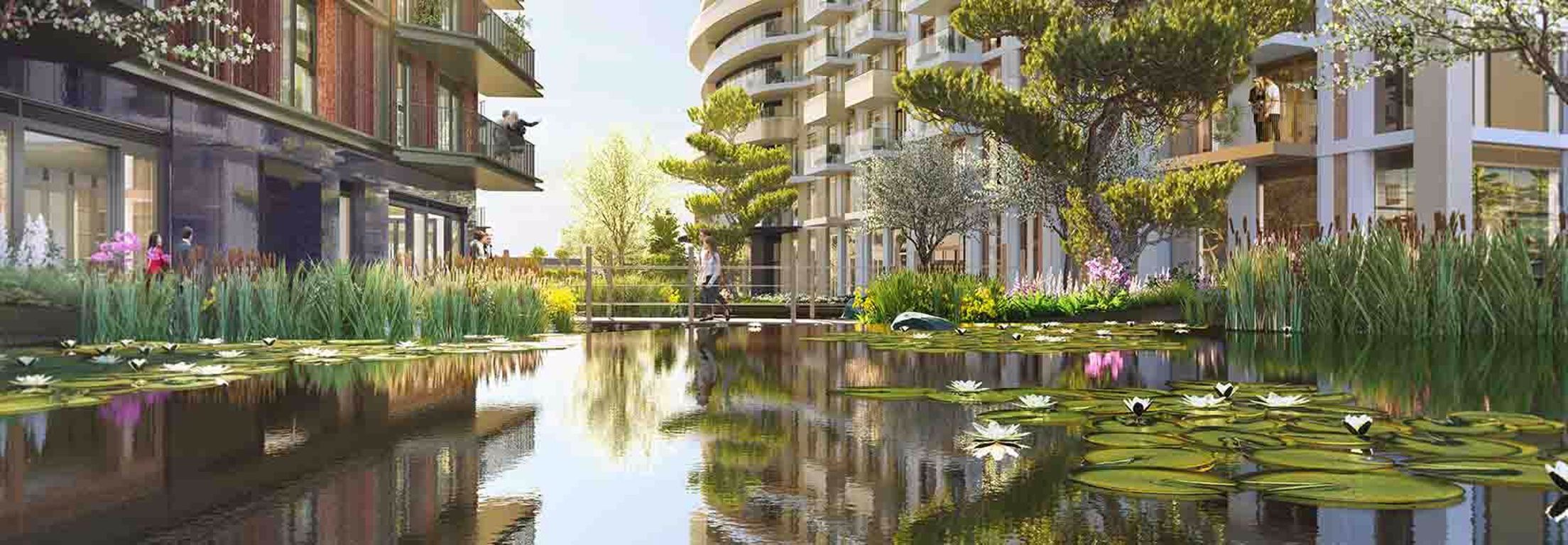 Flat Fountain Park Way in Greater London