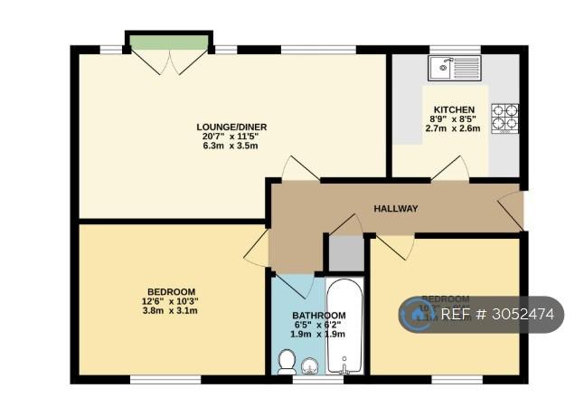 Flat Queensberry Place in Greater London