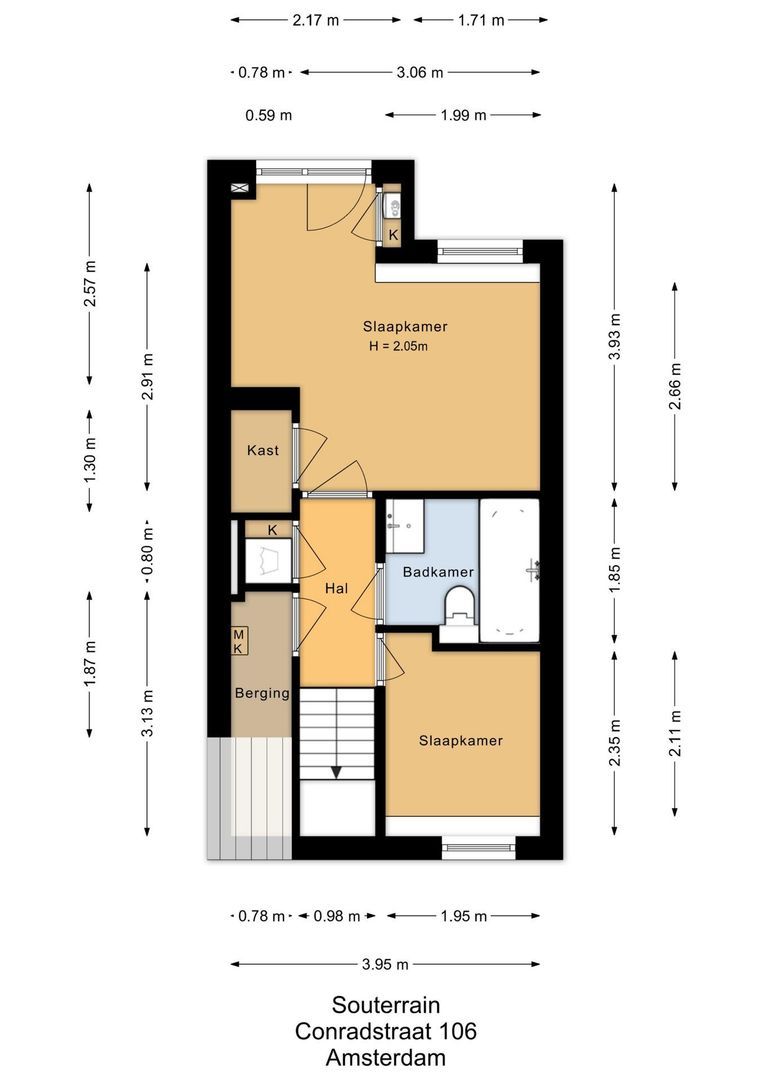 Studio te koop: Conradstraat 106H, Amsterdam