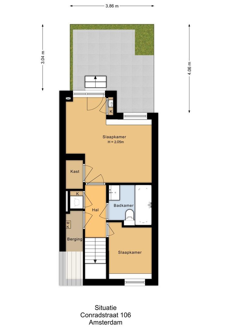 Studio te koop: Conradstraat 106H, Amsterdam