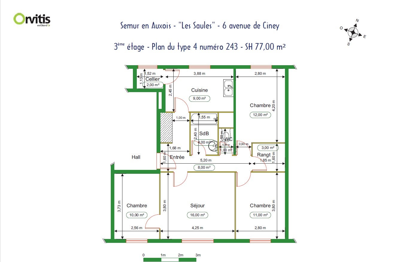 Appartement Avenue de Ciney à Semur-en-Auxois