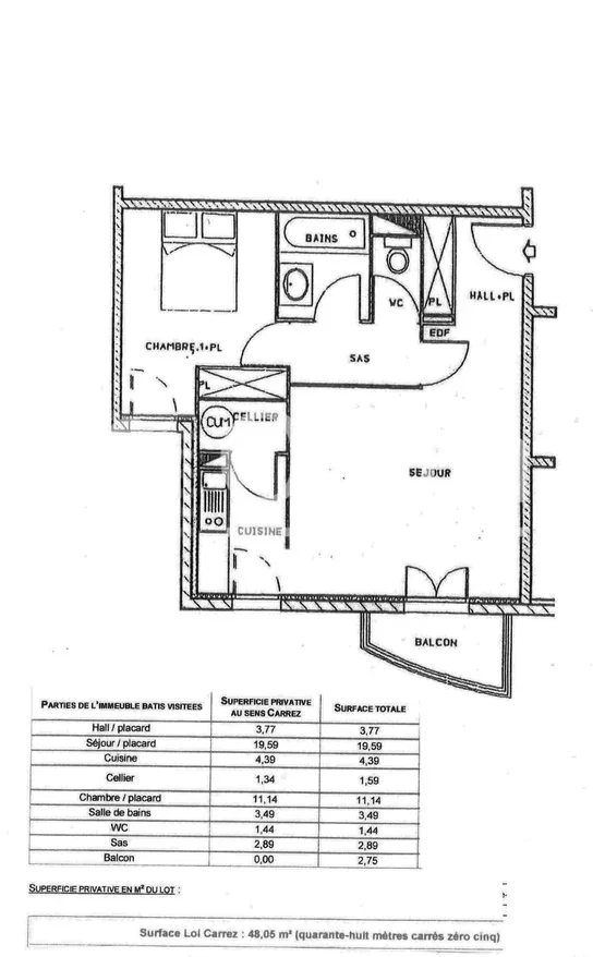 Appartement Place François Mansart à Montpellier