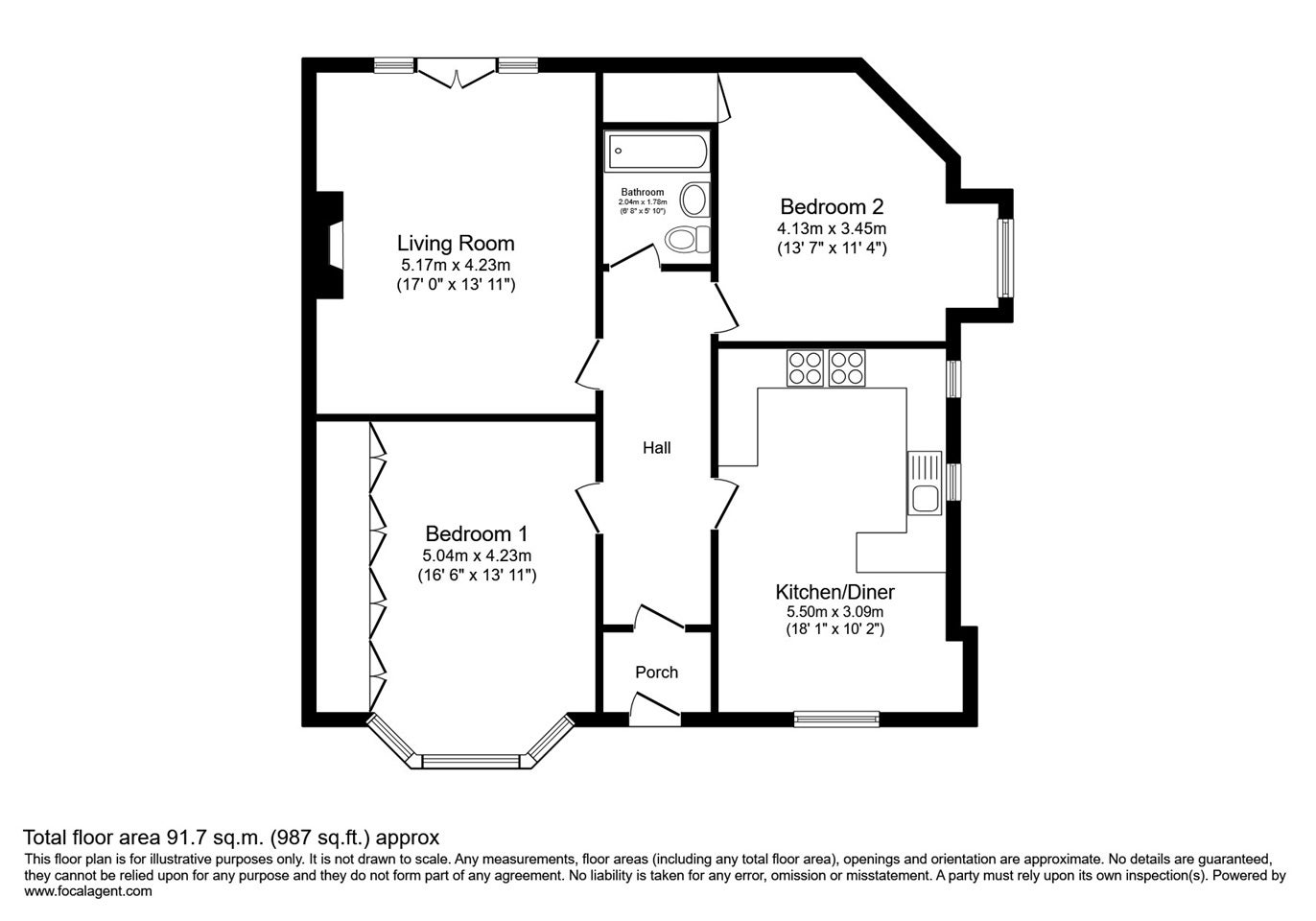 Flat Westmoreland Road in Greater London