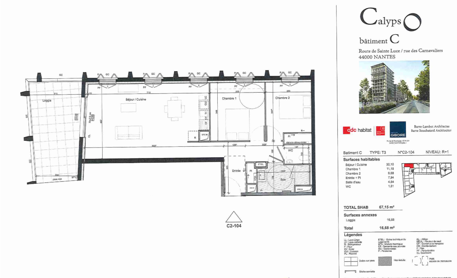 Appartement Route de Sainte-Luce à Nantes