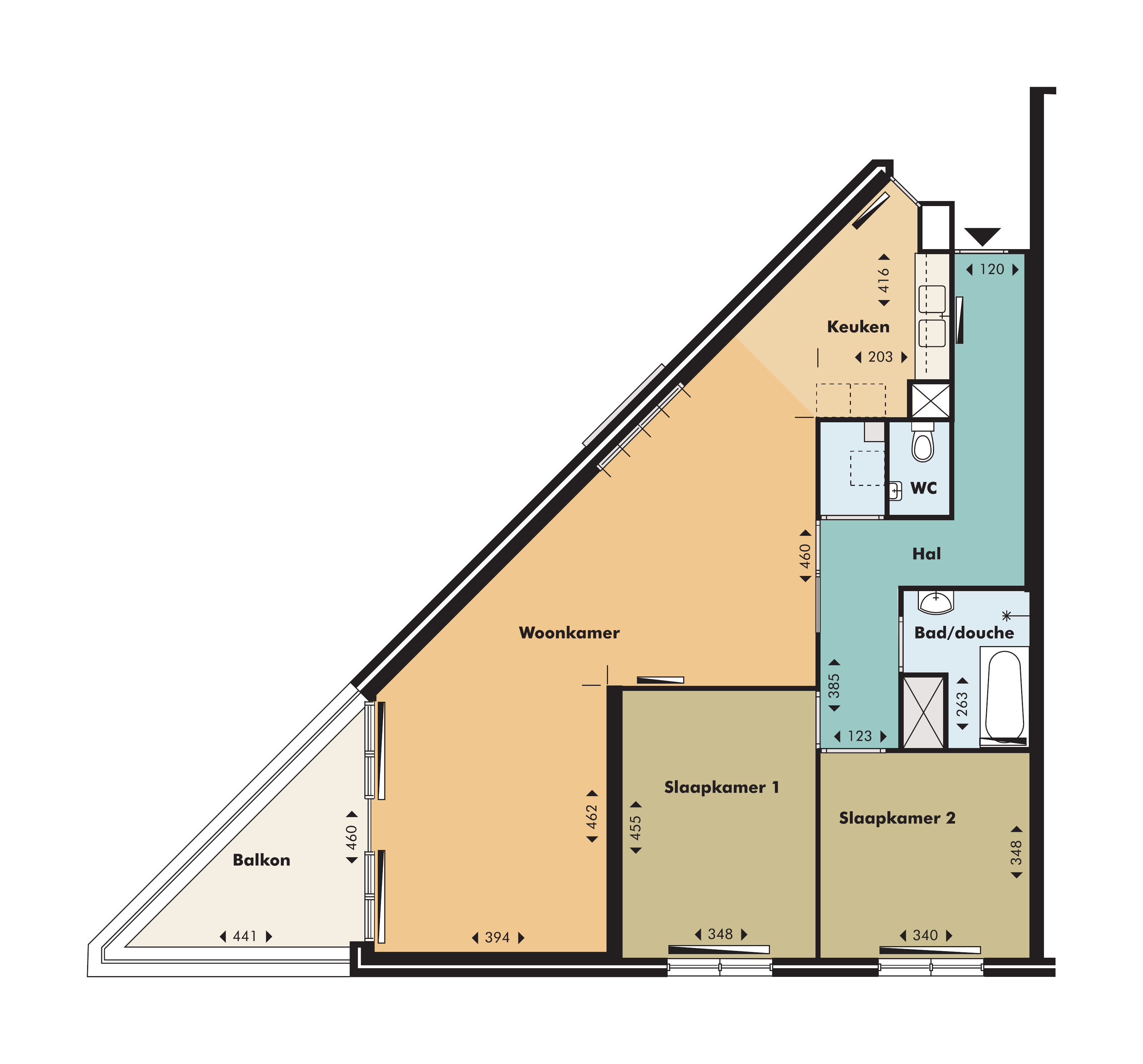 Flat Peelstraat in Amsterdam