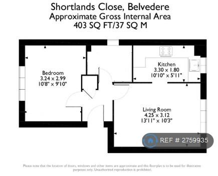 Flat Shortlands Close in Greater London