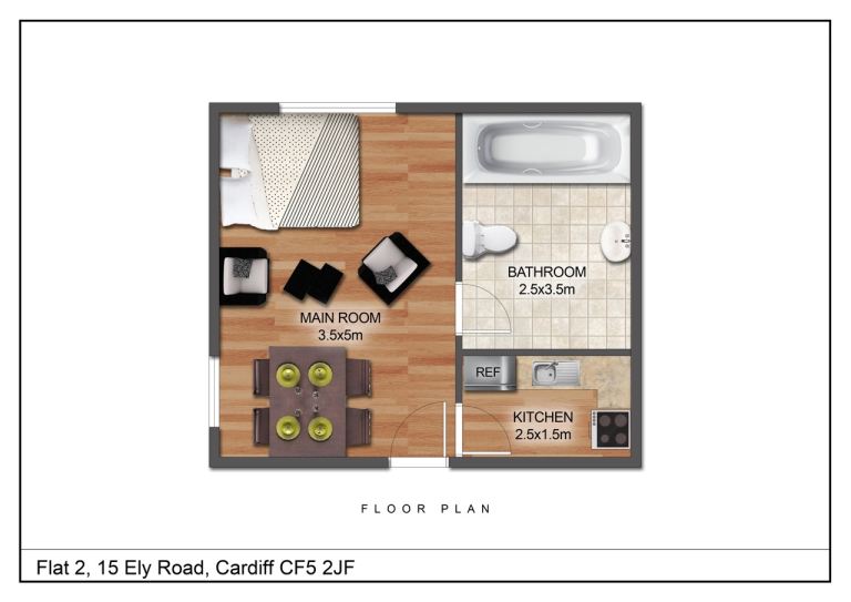 Flat Ely Road in Cardiff