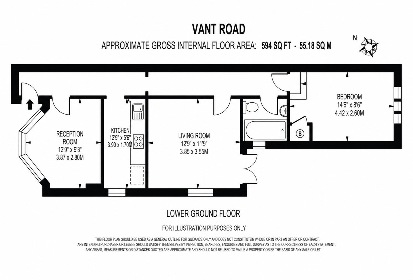Flat Vant Road in Greater London