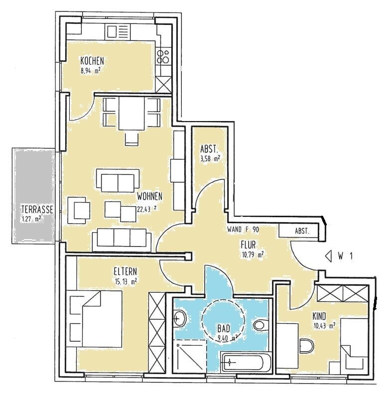 Wohnung Faßbinderweg in Bielefeld