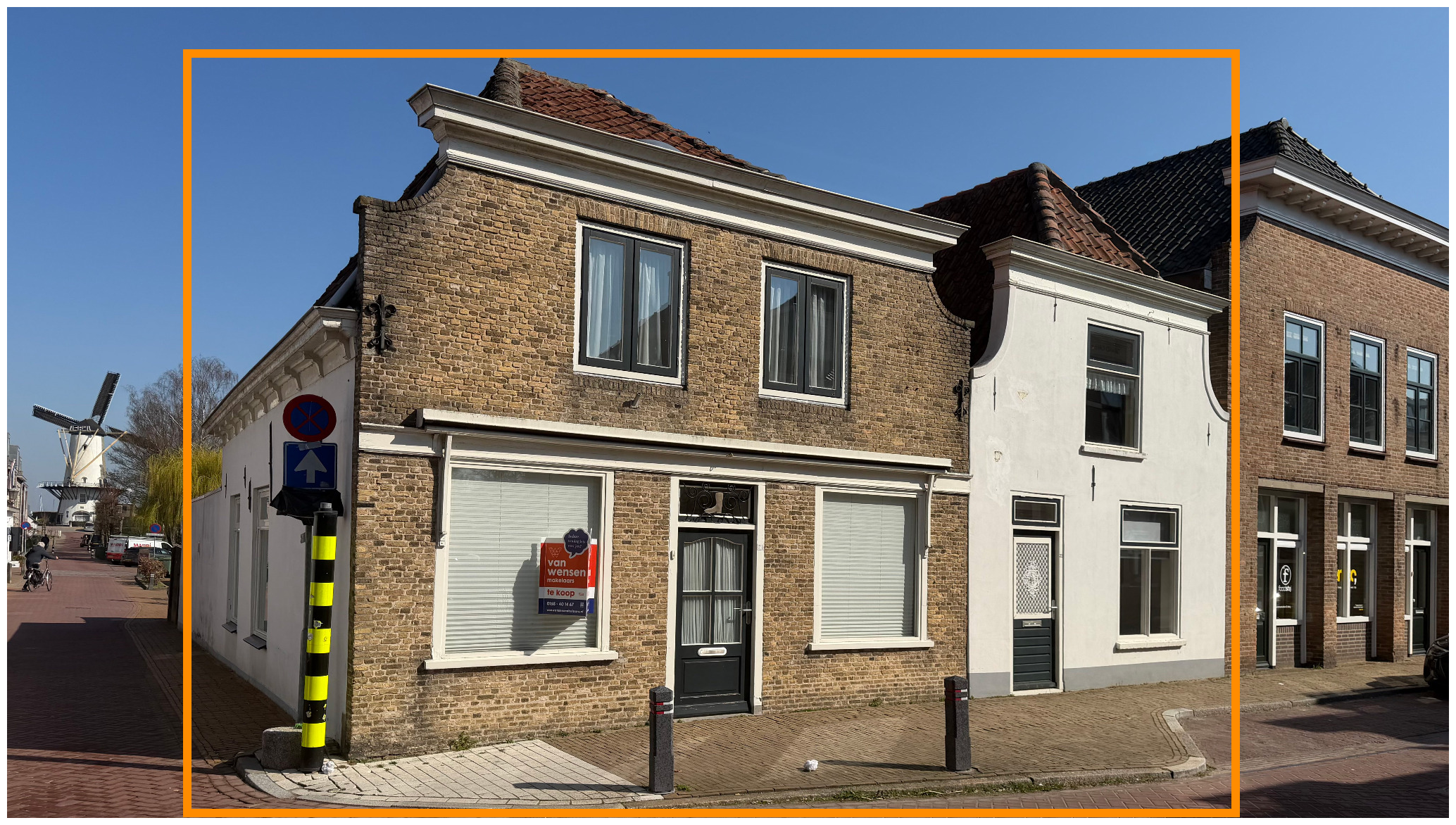 Huis Landpoortstraat 21 in Willemstad