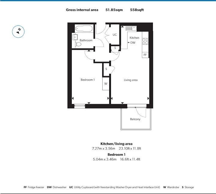 Flat Tandy Place in Greater London
