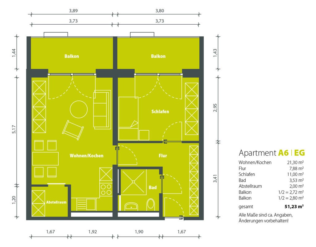Wohnung Weidenstraße in Gera