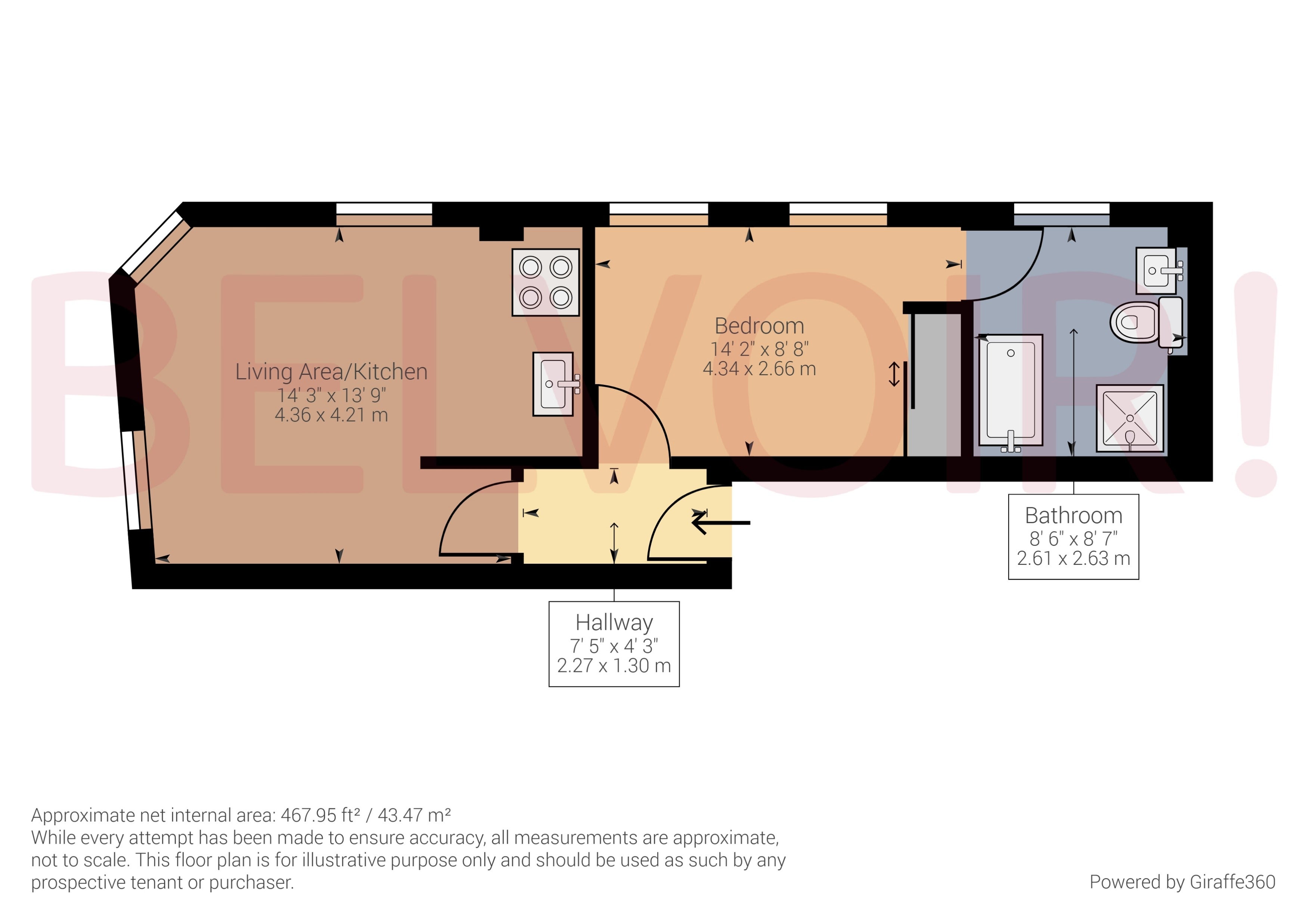 Flat New Street in Basingstoke and Deane