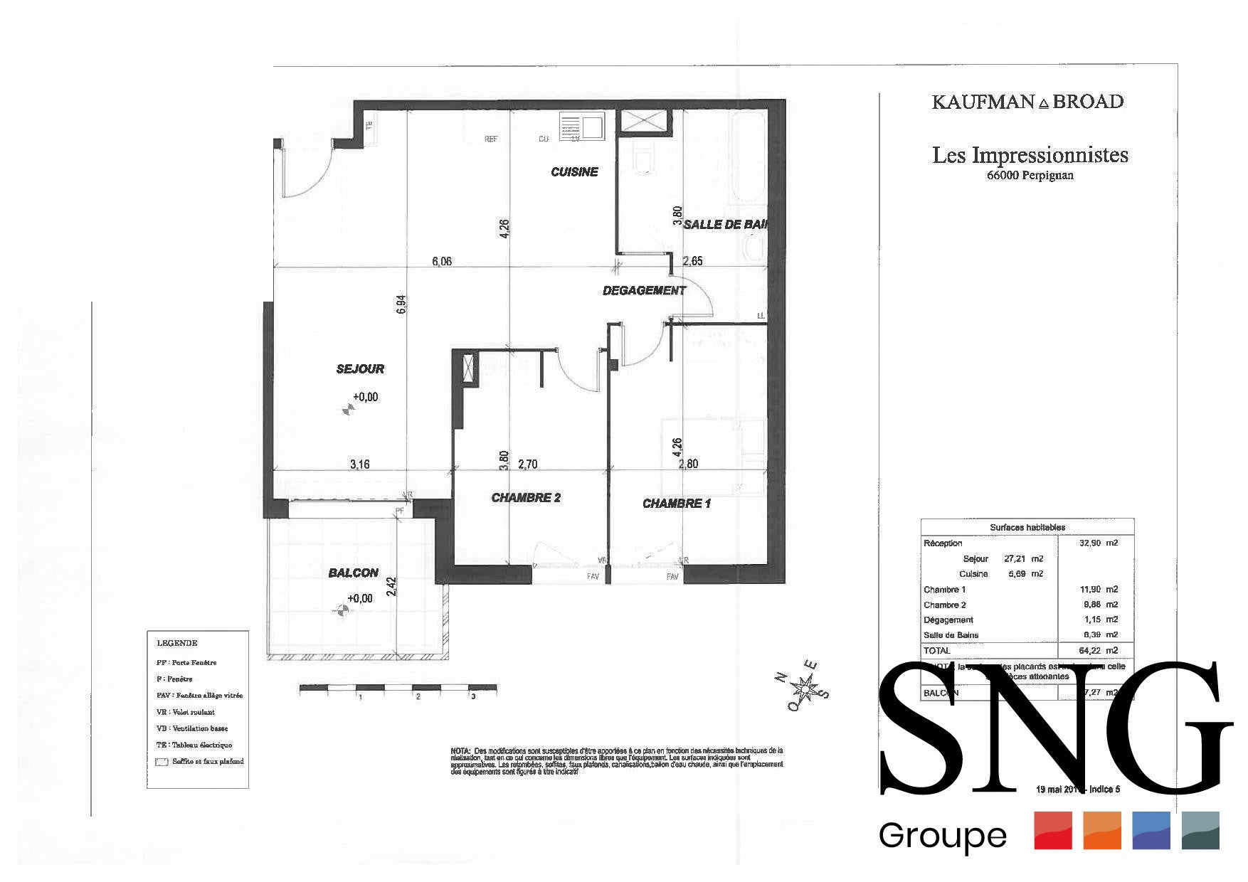 Appartement Avenue d'Argelès-sur-Mer à Perpignan