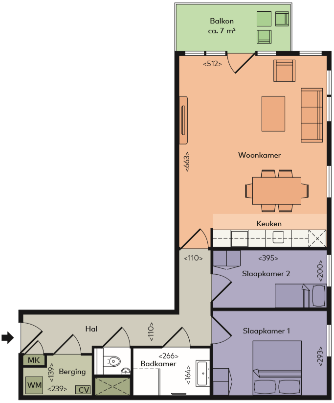 Appartement Bètaplein 282 in Leiden