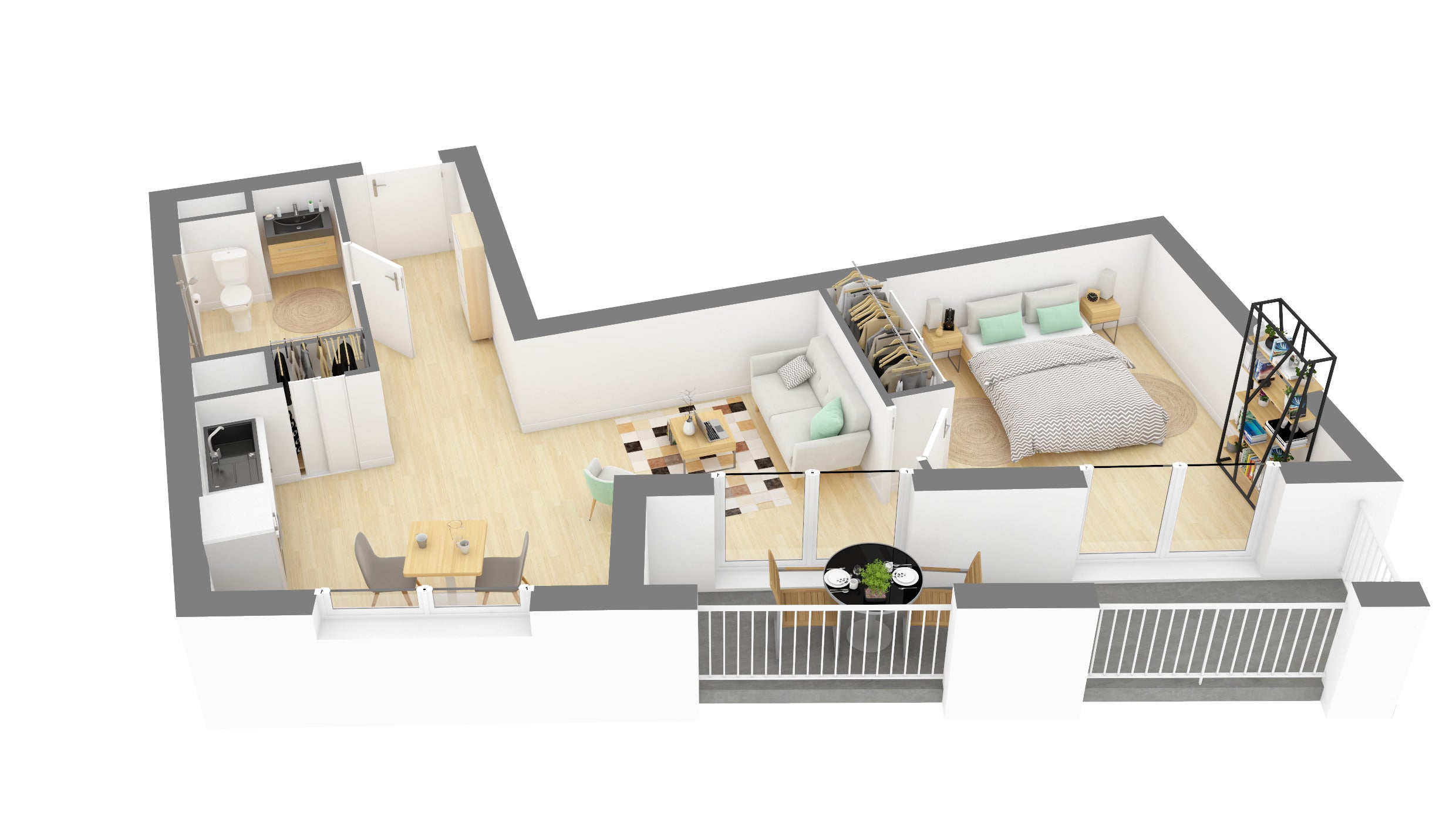 Appartement Quai de Paludate à Bordeaux