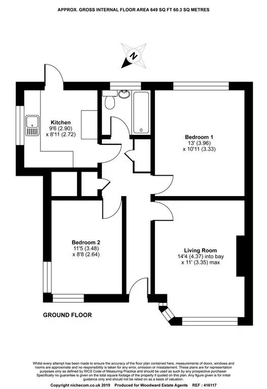 Flat Ranmoor Gardens in Greater London