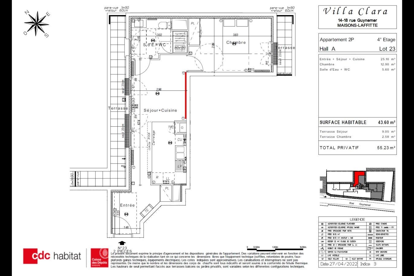 Flat Rue Guynemer in Maisons-Laffitte
