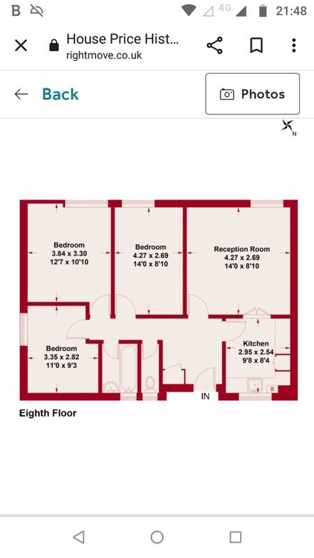 Flat Cleveland Gardens in City of Westminster