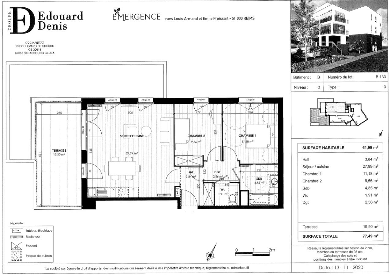 Appartement Allée Lucie Aubrac à Reims