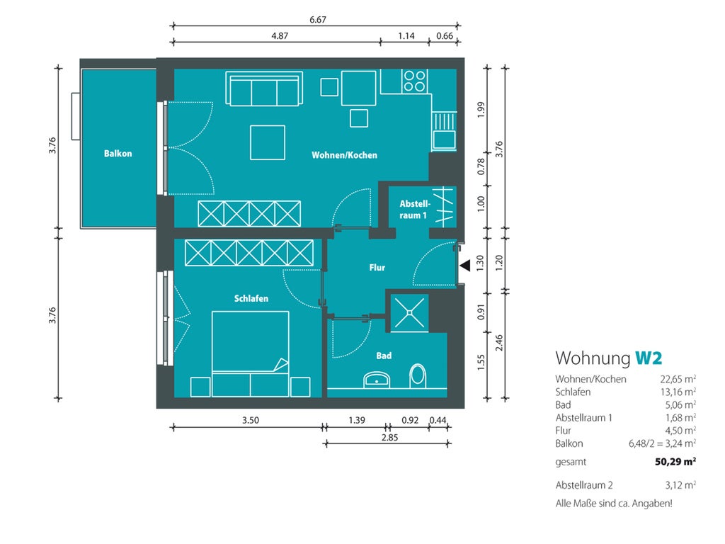 Wohnung Weidenstraße in Gera
