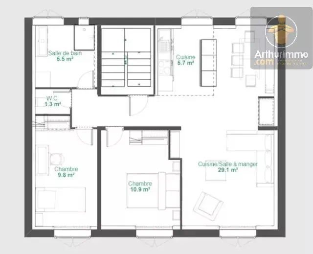 Appartement Rue des Grandes Bruyères à Montereau