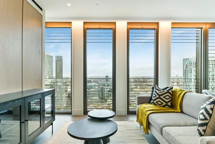 Flat Bishopsgate in City of London