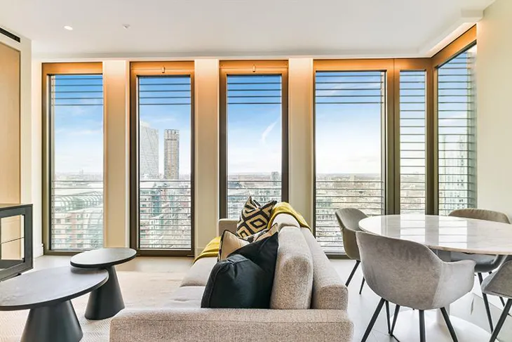 Flat Bishopsgate in City of London