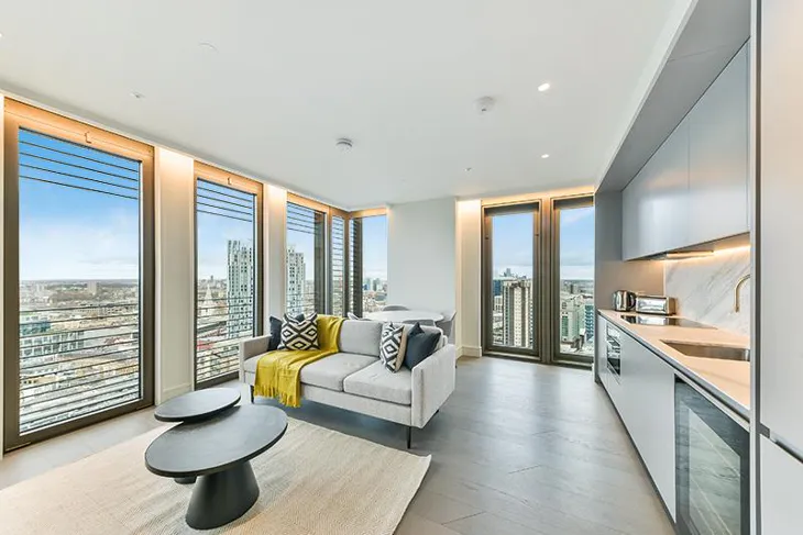 Flat Bishopsgate in City of London